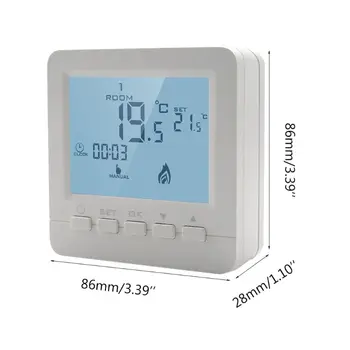 Programabilni Termostat Plinski Kotao S pozadinskim Osvjetljenjem Zaslona Regulatora Temperature LCD Zaslon 2