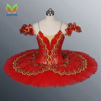 Crveno stručni klasični балетное haljina-kutiju s Патинированием, suknja-balerina danse, balet suknja-paket 