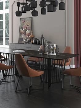 High-end североевропейский stol od kamena ploča i kombinirani stolica Talijanski stol home постмодернистский dizajn mramorni sklopivi