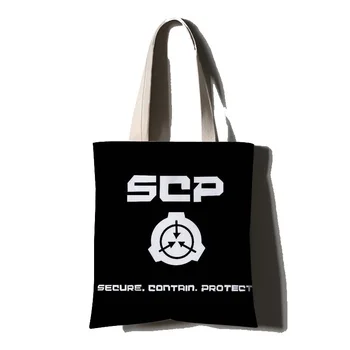 SCP-Secure Sadrži Zaštitu cosplay torbe platnu 3D Torba Preko Ramena torba za shopping bag