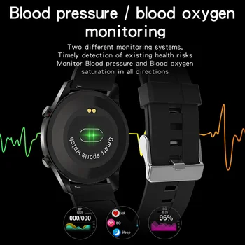 smartwatch BW0160 Cijeli zaslon Osjetljiv na dodir BT4.0 Monitor Krvnog tlaka Kisika u Krvi Мультиспортивные Profili IP68 Vodootporan Muški Ručni Rasprodaja 1