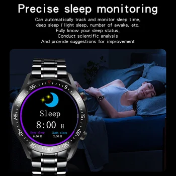 smartwatch BW0160 Cijeli zaslon Osjetljiv na dodir BT4.0 Monitor Krvnog tlaka Kisika u Krvi Мультиспортивные Profili IP68 Vodootporan Muški Ručni Rasprodaja 3