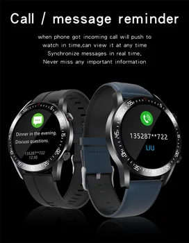 smartwatch BW0160 Cijeli zaslon Osjetljiv na dodir BT4.0 Monitor Krvnog tlaka Kisika u Krvi Мультиспортивные Profili IP68 Vodootporan Muški Ručni Rasprodaja 4