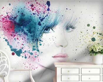 Beibehang Prilagođenu pozadinu freske svježe akvarel lijepe pozadine ukras kuće desktop papel de parede 3d desktop
