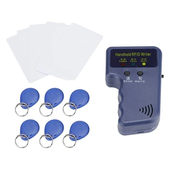 Ručni aparat za RFID kartice 125 khz ID (EM4100/HID/AWID) Umnažanje Čitač Pisac Sa 6 Записываемыми брелками + 6 za Snimanje Kartice