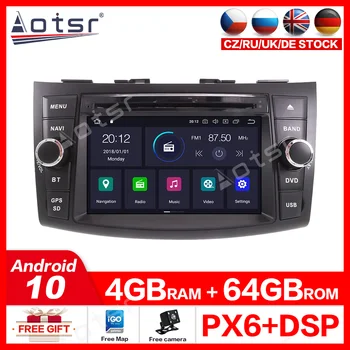 2 din магнитола android Za SUZUKI SWIFT GPS Navigacija 2011-2015 Multimedija Audio PX6 Auto DVD Player Авторадио IPS