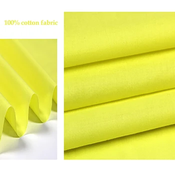 150 cm * 100 cm Velika stvar! 100% pamučna tkanina žuta materijal za obloge haljine svilene denim lagani mekani podlošci