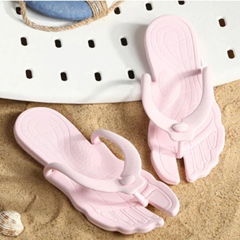 Ženske papuče 2022, Ljetni Sklopivi Prijenosni Papuče za putovanja, kucni japanke, plaža lagane ženske sandale na ravne cipele, japanke