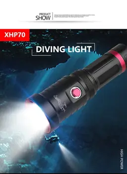 Snažan P70 S cuba Ronjenje Svjetiljku Diver Light Podvodno LED Svjetlo Žarulja