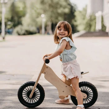 visokokvalitetno drvo 3 in1 drveni kacigu sa prednje korpom od 7 do 10 godina dijete je dijete 12 cm za djecu dječji bicikl ravnotežu bicikl