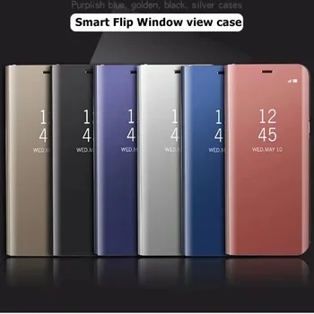Torbica Za Samsung Galaxy Note 5 Torbica Smart Flip Pogled S prozora, Izolacija Ogledalo Stalak Držač Hard Torbica je bitno Za Galaxy Note 5