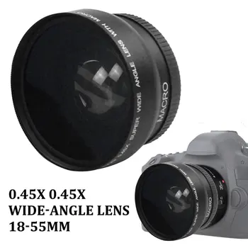 0,45* 0,45 put Širokokutni objektiv 18-58 mm Praktične pribor za kamere Univerzalni skladište širokokutni objektiv 0